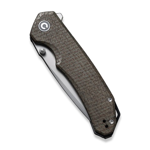 Ніж складаний туристичний Civivi Brazen, (8.8 см) D2 / Micarta зелений