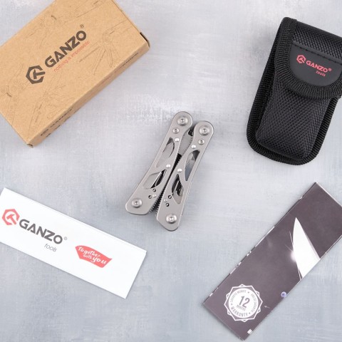 Мультитул Ganzo G104S, (11.4 см) 11 функцій + чохол
