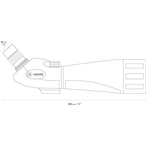 Труба Hawke Vantage 24-72х70