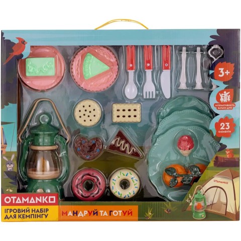 Ігровий набір OTAMANKO для кемпінгу «Мандруй та готуй» , 23 елементи