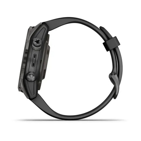 Смарт-часы Garmin epix Pro Gen 2 Sapphire Edition (42мм) карбоново-серые титановые DLC с черным ремешком