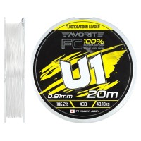 Флюорокарбон Favorite U1 FC 20m #30/0.91mm 106.2lb/48.18kg