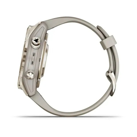 Смарт-годинник Garmin epix Pro Gen 2 Sapphire Edition (42мм) ніжно-золотистий зі світло-пісочним ремінцем