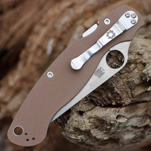 Ніж Spyderco Military 2 Sprint Run, CPM 15V, G-10 brown