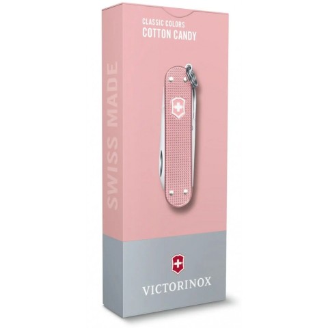 Ніж Victorinox Classic SD Alox Colors Cotton Candy 58мм,5функ,ріфл.рож