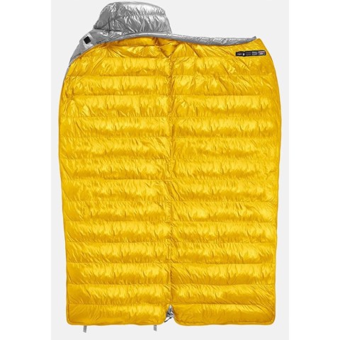Спальник з натуральним пухом Naturehike CW700 CNK2450WS048, p-р L, жовто-сірий
