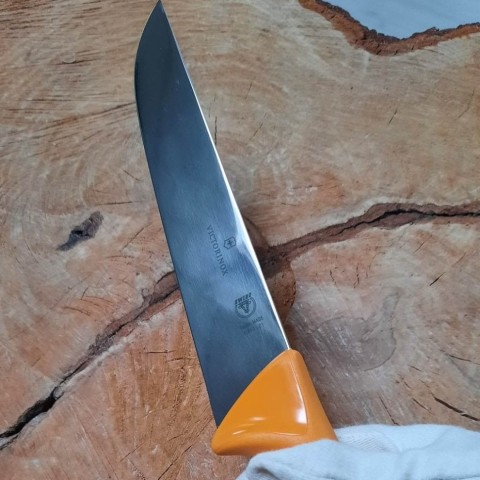 Ніж м'ясника Victorinox SWIBO 21см жовтий 5.8431.21