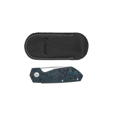 Ніж Maserin W2, M390,  fat carbon, синій