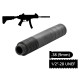 Глушник AFTactical S44N60, 4 сепаратора, .38 (9мм), 1/2x28 UNEF, AKDAS SA-9 HP