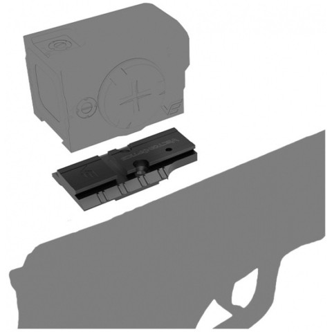 Адаптер Vector Optics на CZ Shadow 2 OR для коліматорів з VOD footprint (SCRD-63 series)
