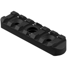 Планка ROME M-LOK Picatinny 6 slots з адаптером під QD (Алюміній/Сталь) black