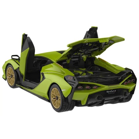 Машинка-конструктор Rastar Lamborghini Sian 1:18. Зеленый