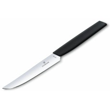 Нож кухонный Victorinox Swiss Modern Steak 12 см, чёрный