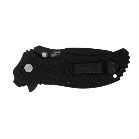 Нож Zero Tolerance FOLDER G-10 BLACK/BLACK , SERRATED, 0350ST