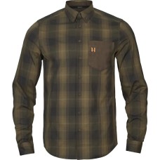 Рубашкa Harkila Akkan L/S L Зелёный/Коричневый