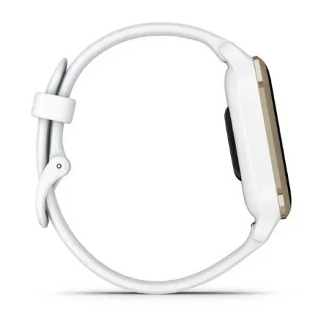 Смарт-годинник Garmin Venu Sq 2 білий з кремово-золотистим безелем