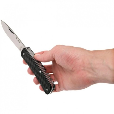 Багатофункціональний ніж Ruike Criterion L31, (8.5 см) 12C27 / G10 чорний, 18 інстр.