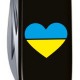 Ніж Victorinox Spartan Ukraine 91мм,12функ,чорн ,Серце синьо-жовте