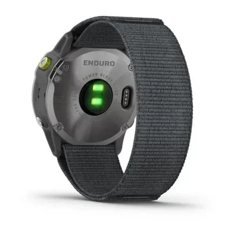 Смарт-годинник Garmin Enduro сталевий з сірим нейлоновим ремінцем UltraFit