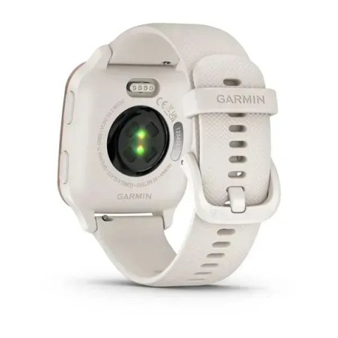 Смарт-годинник Garmin Venu Sq 2 Music Edition айворі з персиково-золотистим безелем