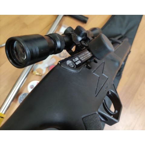 Гвинтівка пневматична PCP Hatsan Flash комплект з ОП, чохлом та насосом