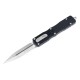 Нож Microtech Dirac Delta D/E OTF, stonewash клинок, черная рукоять