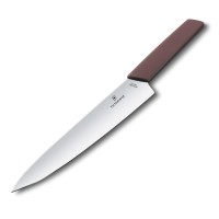 Нож кухонный шефский Victorinox Swiss Modern Grape, 22 см, бордо, блистер