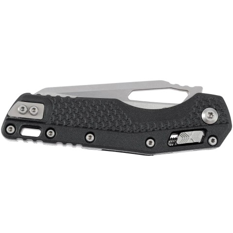 Нож Microtech MSI Stonewash PS, полусеррейтор, ц:black