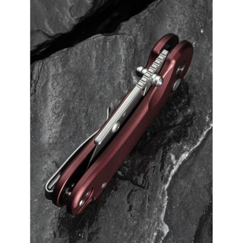 Ніж трапеція складаний кишеньковий Civivi Elementum Utility, (5.8 см) 6Cr13 / Aluminum червоний