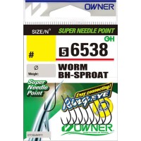 Крючок Owner Worm BH-Sproat 56538 #8 (9 шт/уп)