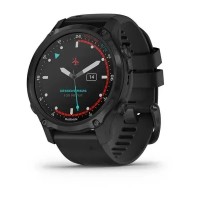 Смарт-часы Garmin Descent Mk2S карбоново-серые DLC с черным ремешком