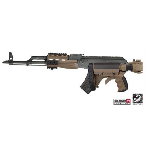 Приклад AK-47 / AK-74 / Strikeforce Folding Push Stock Sand ATI