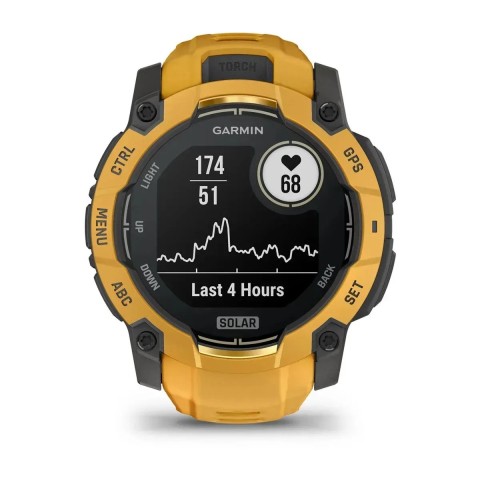 Смарт-годинник Garmin Instinct 3 (50 мм) Solar сонячний спалах/сірий