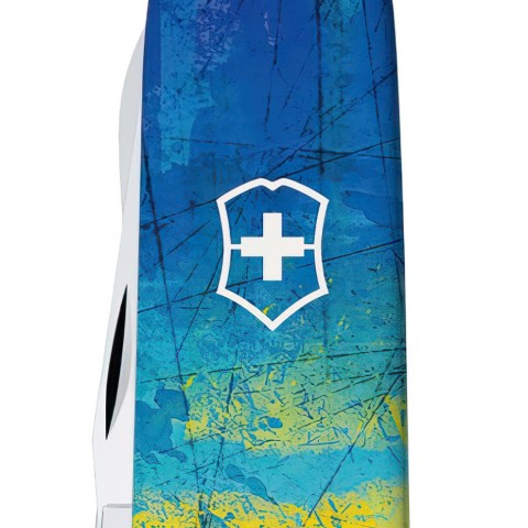 Ніж Victorinox Climber Ukraine 91мм,14функ ,Жовто-синій малюнок