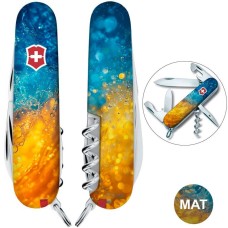 Ніж Victorinox Spartan Ukraine 91мм,13функ ,Жовто-сині бризки