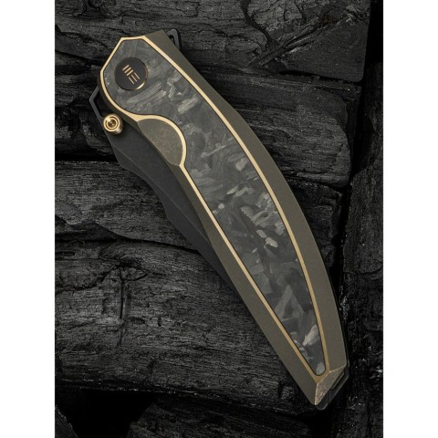 Ніж складаний мисливський Weknife Quinseris, (10,1 см) Bohler M390 / Titanium бронзовий