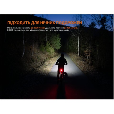 Комплект велофар (передня+задня) Fenix BC28R