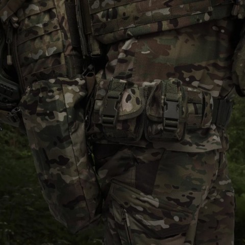 Сумка скидання магазинів.Ukrarmor Кріплення Molle. Cordura 500D Мультикам