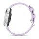 Смарт-часы Garmin Lily 2 Active серебристые с силиконовым ремешком цвета фиолетовый жасмин