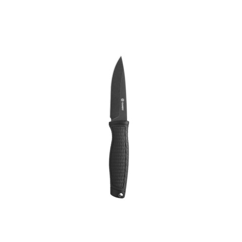 Ніж фіксований туристичний Ganzo G806BW (9.8 см) 8Cr14 / PP+TPR чорний з чохлом