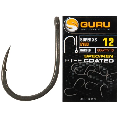 Крючок Guru Super XS Barbed/Spade Hook #8 (10 шт/уп)