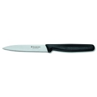 Нож кухонный Victorinox Standart 10 см, серрейтор, чёрный