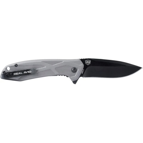 Нож Real Avid RAV-2 Black Oxide Aluminum Gray