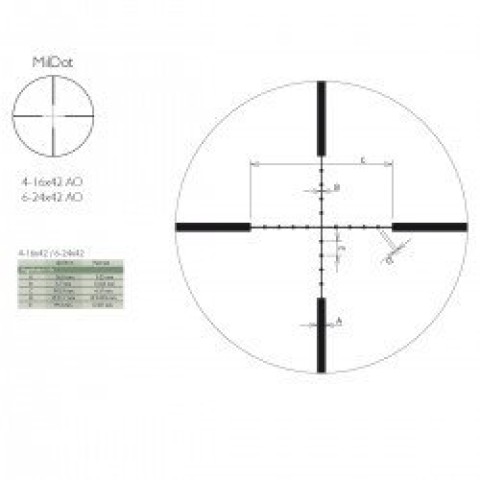 Прицел оптический Delta DO Titanium 6-24x42 MD