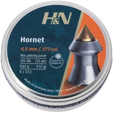 Кулі пневматичні H&N Hornet. Кал. 4.5 мм. Вага -  0.62 г. 225 шт/уп