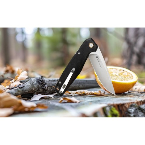 Ніж складаний туристичний Ruike P873-MB, (8.8 см)14C28N / G10 чорний