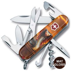 Нож Victorinox Swiss Army Climber Zodiac Золотая деревянная змея