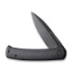 Ніж складаний туристичний Civivi Caetus Flipper, (8.8 см) Damascus / Carbon Fiber