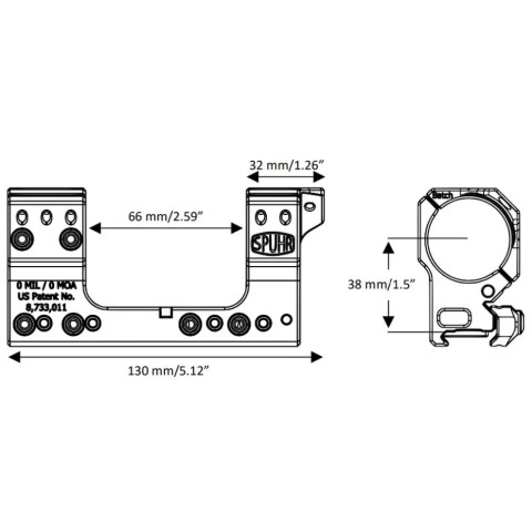 Моноблок Spuhr SP-4602C Gen3, Ø34, H38mm/1,5