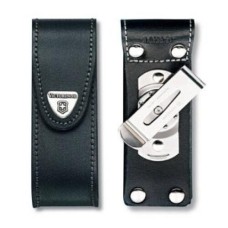Чехол Victorinox поясной кожаный с клипсой (111 мм, до 5 слоев)